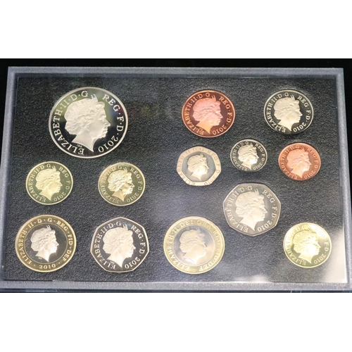 58 - A Royal Mint United Kingdom 2010 executive thirteen coin proof set, in original fitted display case ... 