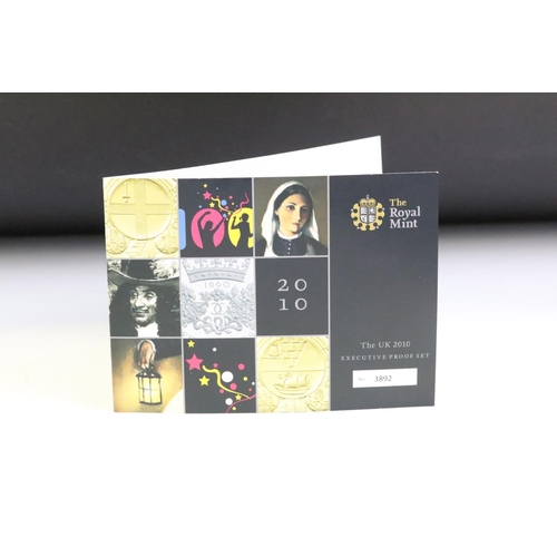 58 - A Royal Mint United Kingdom 2010 executive thirteen coin proof set, in original fitted display case ... 