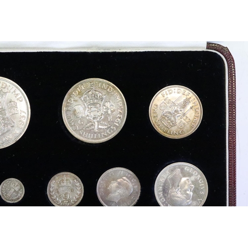 73 - A British Royal Mint King George VI 1937 specimen coin set.