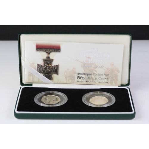 236 - A collection of Royal Mint United Kingdom silver proof 50p coins to include 2007 Scouting movement, ... 