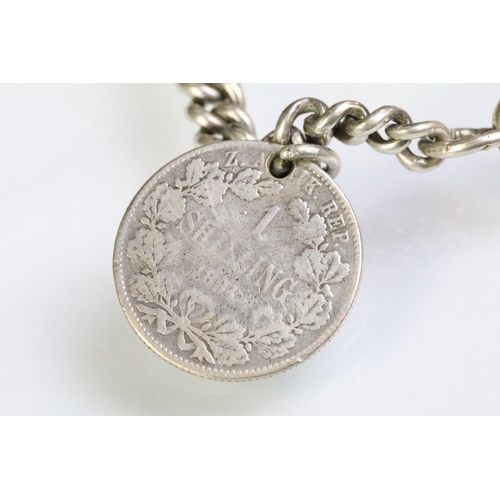 229 - Collection of silver jewellery to include a silver charm bracelet with five charms (hallmarked Birmi... 