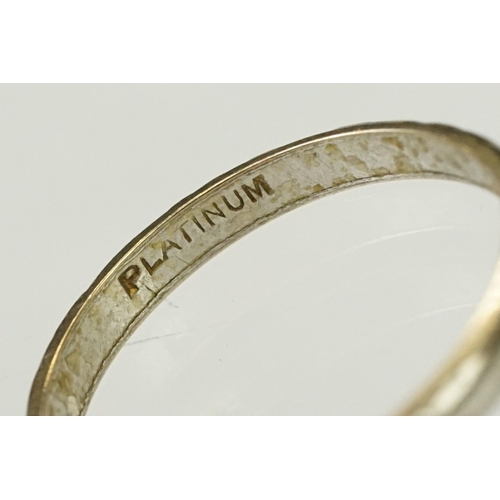 119 - 9ct gold band ring having engraved detailing to the band (hallmarked London 1982, size P.5), togethe... 