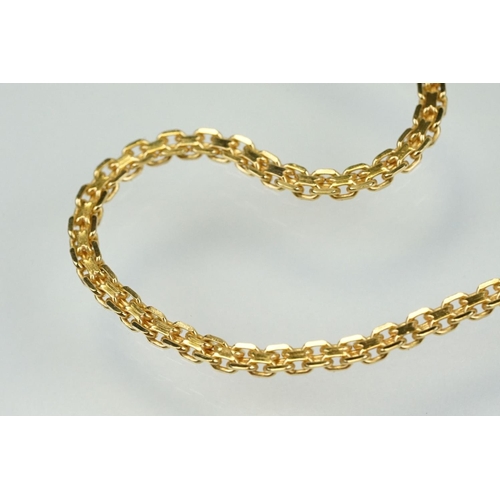 12 - Argenta 18ct gold emerald and diamond collar necklace. The neck having a V shaped panel set with a m... 