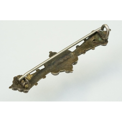 376 - 19th Century Victorian albert watch chain constructed from woven hair with 9ct gold fittings includi... 