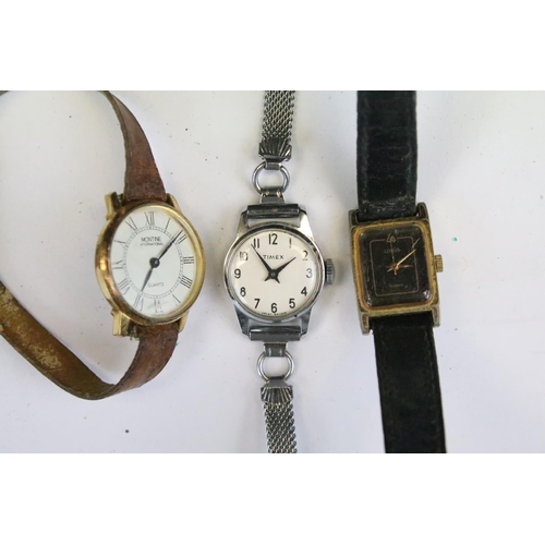 401 - A large collection of vintage and contemporary ladies mechanical and quartz wristwatches to include ... 