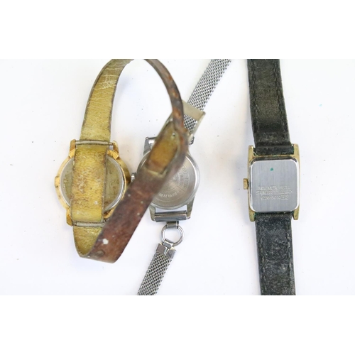 401 - A large collection of vintage and contemporary ladies mechanical and quartz wristwatches to include ... 