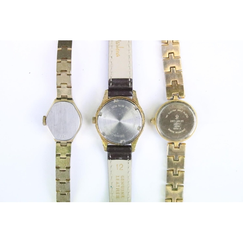 401 - A large collection of vintage and contemporary ladies mechanical and quartz wristwatches to include ... 