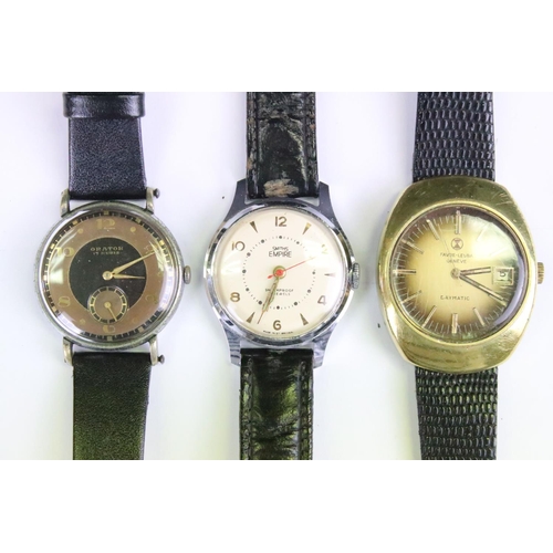 402 - A collection of twelve mechanical wristwatches to include Wiseman, Citizen, Favre-Leuba, Perona, Lew... 