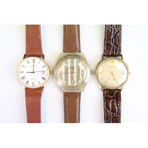 402 - A collection of twelve mechanical wristwatches to include Wiseman, Citizen, Favre-Leuba, Perona, Lew... 