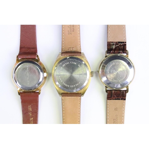 402 - A collection of twelve mechanical wristwatches to include Wiseman, Citizen, Favre-Leuba, Perona, Lew... 