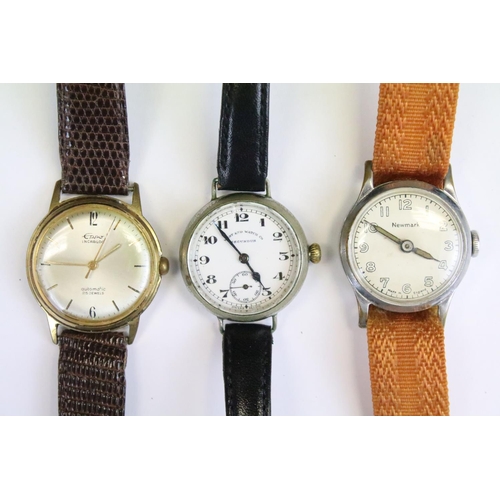 402 - A collection of twelve mechanical wristwatches to include Wiseman, Citizen, Favre-Leuba, Perona, Lew... 