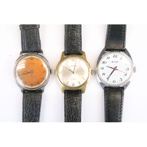 404 - A collection of thirteen mechanical wristwatches to include Esprit, Accurist, Buler, Cyma, Majek, Li... 