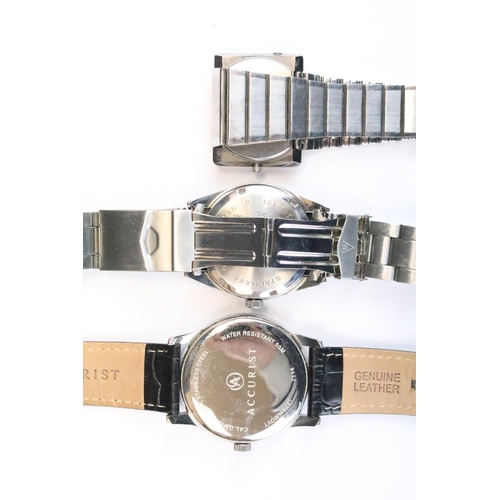 405 - A collection of ten mechanical and quartz wristwatches to include Avia, Sekonda, Accurist, Tissot, C... 