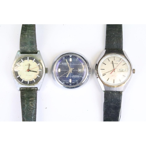 411 - A collection of thirteen mainly mechanical vintage wristwatches to include Accurist, Timemaster, Lan... 