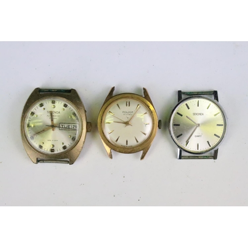 413 - A collection of twenty mainly mechanical vintage wristwatches to include Medana, Ingersoll, Hefik, S... 