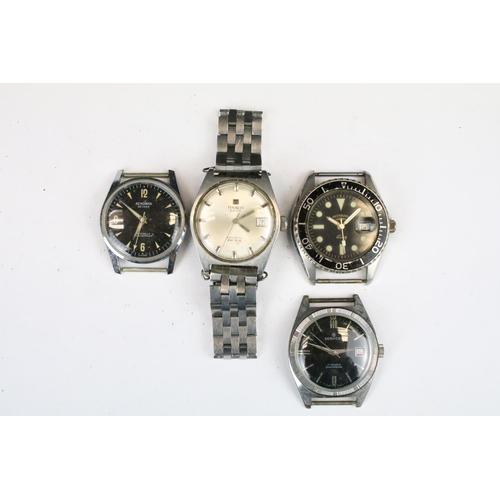 414 - A collection of ten mainly mechanical vintage wristwatches to include Seiko, Tissot, Sekonda, Servic... 