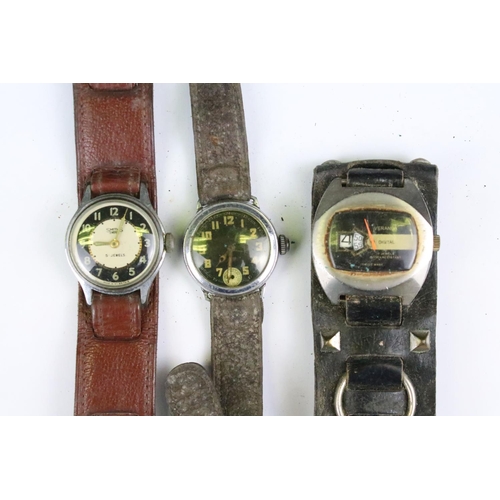 415 - A collection of twenty mainly mechanical vintage wristwatches to include Verander, Timex, Kelton, Jo... 