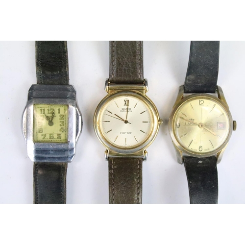 416 - A collection of twenty mainly mechanical vintage wristwatches to include Chas Hart, Smiths, Valex, O... 