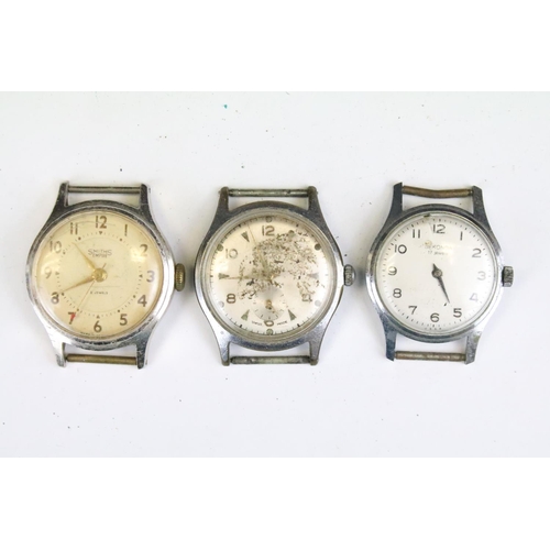 416 - A collection of twenty mainly mechanical vintage wristwatches to include Chas Hart, Smiths, Valex, O... 