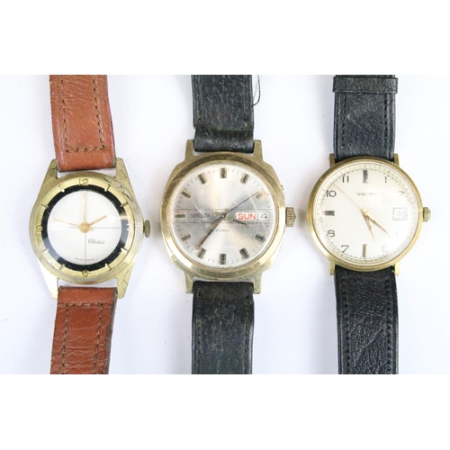 416 - A collection of twenty mainly mechanical vintage wristwatches to include Chas Hart, Smiths, Valex, O... 