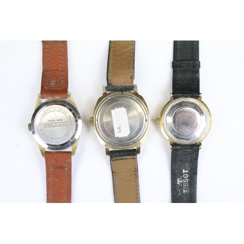 416 - A collection of twenty mainly mechanical vintage wristwatches to include Chas Hart, Smiths, Valex, O... 