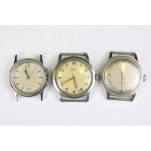 416 - A collection of twenty mainly mechanical vintage wristwatches to include Chas Hart, Smiths, Valex, O... 