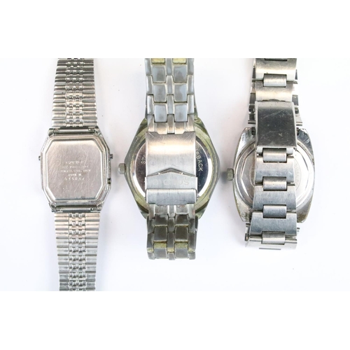 417 - A collection of twenty mechanical and quartz vintage wristwatches to include Romano, Casio, Buler, T... 