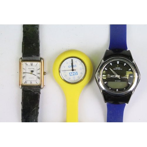 418 - A collection of twenty five mainly contemporary quartz ladies and gents wristwatches to include anal... 