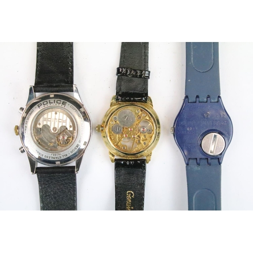 418 - A collection of twenty five mainly contemporary quartz ladies and gents wristwatches to include anal... 