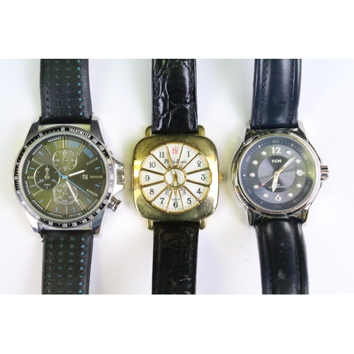 419 - A collection of thirteen contemporary automatic and quartz wristwatches to include Casio and Saxon e... 