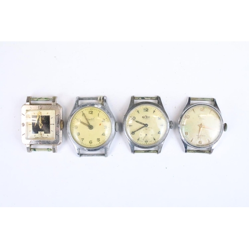 420 - A collection of ten mainly mechanical vintage wristwatches to include Pulsar, Everite, Aircraft,Sicu... 