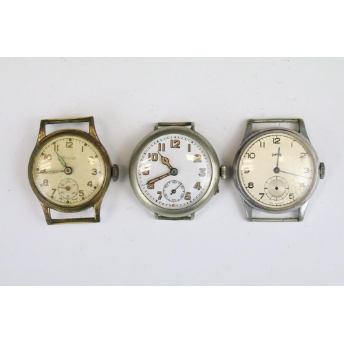 420 - A collection of ten mainly mechanical vintage wristwatches to include Pulsar, Everite, Aircraft,Sicu... 