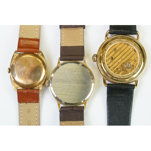 436 - A collection of ten vintage and contemporary mechanical Rotary Wristwatches to include chronograph a... 