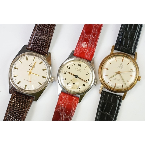 440 - A collection of thirteen mechanical wristwatches to include Miramar, Cyma, Avia, Timex, Limit, Oris,... 