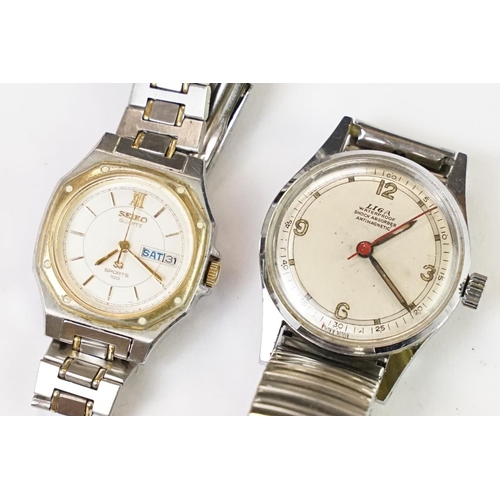 441 - A collection of over twenty ladies mechanical and quartz wristwatches to include Liga, Seiko, Rotary... 