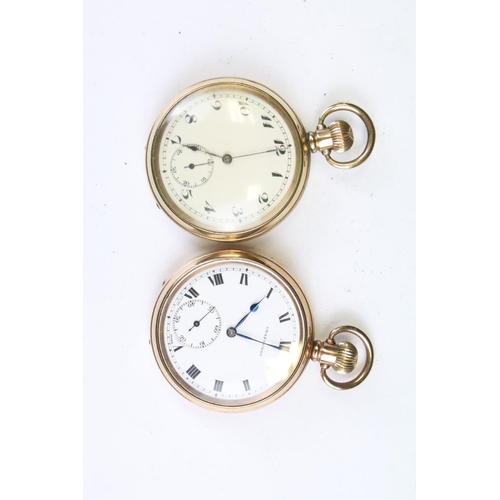 442 - A collection of five vintage top winding pocket watches to include Craftsman and Smiths examples, ea... 