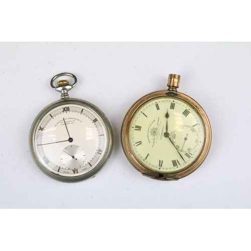 449 - A collection of five vintage pocket watches to include Smiths and Goldsmiths & Silversmiths Co. toge... 