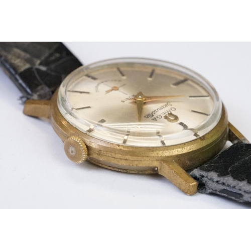 480 - A Vintage Omega Seamaster 17 jewel manual winding wristwatch, with baton markers and sub second dial... 