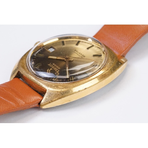 482 - A Vintage gents Tissot Seastar automatic wristwatch, baton markers with central second hand, date fu... 