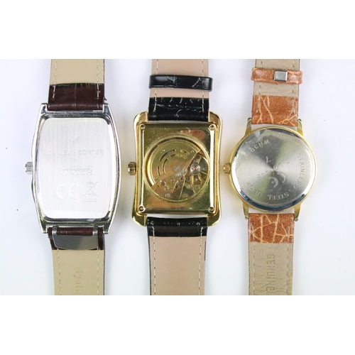 422 - A collection of thirteen contemporary automatic and quartz wristwatches to include a Daniel Hechter ... 