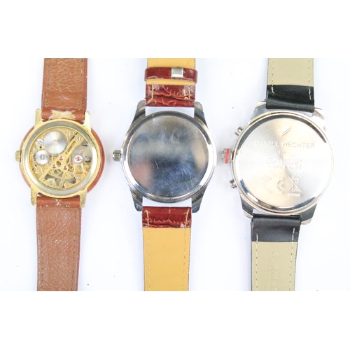 426 - A collection of thirteen contemporary automatic and quartz wristwatches to include a Daniel Hechter ... 