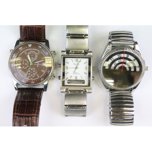 426 - A collection of thirteen contemporary automatic and quartz wristwatches to include a Daniel Hechter ... 