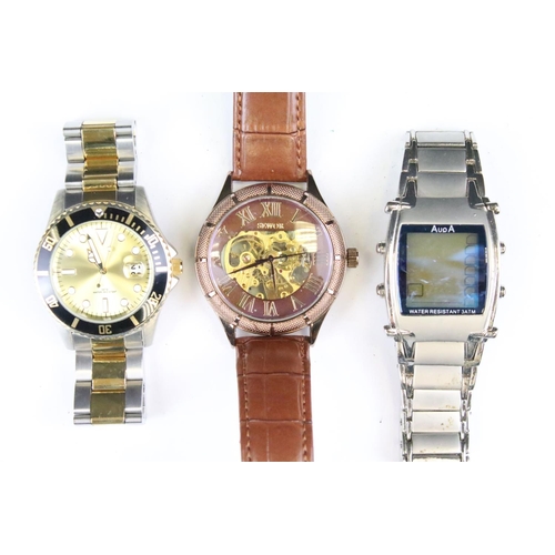 426 - A collection of thirteen contemporary automatic and quartz wristwatches to include a Daniel Hechter ... 