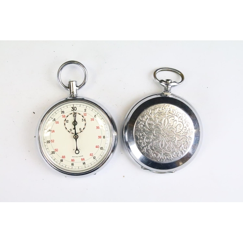 429 - A collection of four vintage pocket watches to include Sekonda and Federal together with a silver ca... 