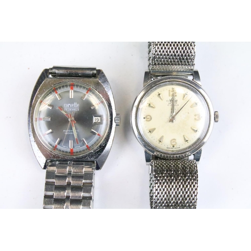 431 - A collection of fourteen mechanical wristwatches to include Corvette, Vetta, Doxa, Certina, Cauny, T... 