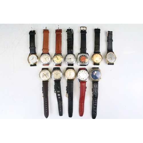 432 - A collection of twelve mechanical wristwatches to include Accurist, Hanowa, Astral, Citizen, Sewills... 