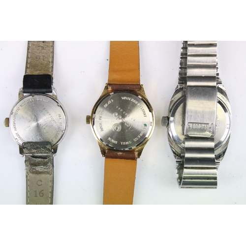 433 - A collection of fifteen mechanical wristwatches to include Apollo, Corvette, Imado, Becker, Accurist... 