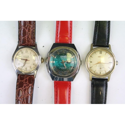 433 - A collection of fifteen mechanical wristwatches to include Apollo, Corvette, Imado, Becker, Accurist... 