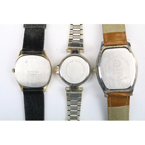 434 - A collection of twenty five mainly contemporary quartz ladies and gents wristwatches to include anal... 