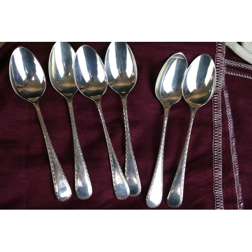 561 - Silver hallmarked cutlery set to include six large forks (hallmarked Birmingham 1936, I S Greenburg)... 